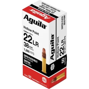 Order Aguila Super Extra High Velocity 22LR Ammo 38 Grain Plated Hollow Point Online