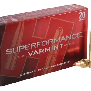 Hornady Superformance Varmint 204 Ruger Ammo 40 Grain Hornady V-Max Polymer Tip 500rounds - Fast Ship