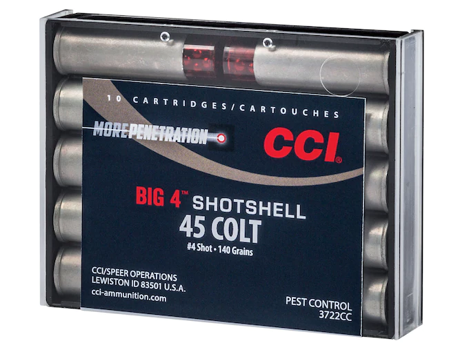 CCI Big 4 Shotshell 45 Colt (Long Colt) Ammo 140 Grain Lead Shot 200 rounds For Sale